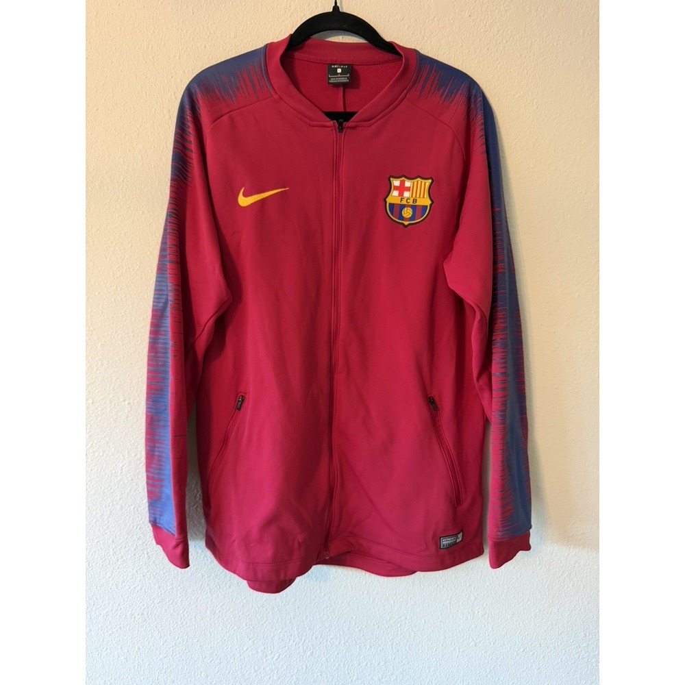 BARCELONA NIKE 2018/2019 FOOTBALL TRAINING‎ ANTHEM TRACK TOP SIZE L Soccer